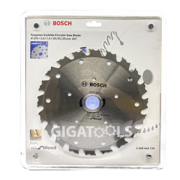 Bosch 9-1/4" x 20T CoolTeq Circular Saw Blade for Wood ( 2608644720 )