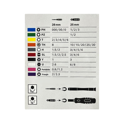 Bosch 42pcs. Pick & Click Precision Screwdriver Bits Set (2607002835)