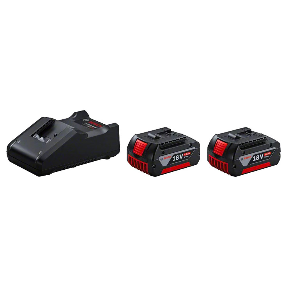 Bosch Starter Kit 18V 4.0Ah Li-Ion Batteries and Multi-Volt Quick Charger