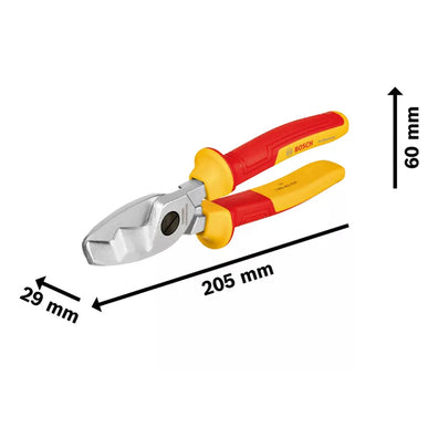 Bosch Professional VDE Cable Shear Plier 200mm (1600A02NF4)