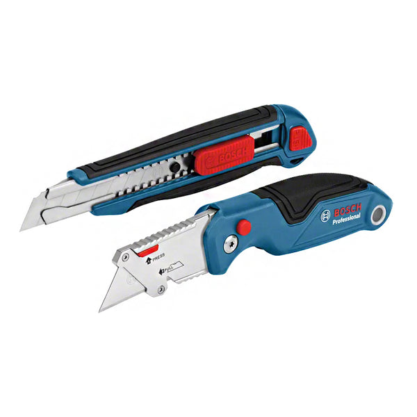 Bosch Professional Folding and Cutter Knife Set (2pcs Set)