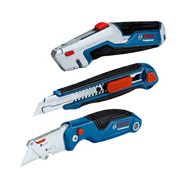 Bosch Professional Folding and Cutter Knife Set (3pcs Set)