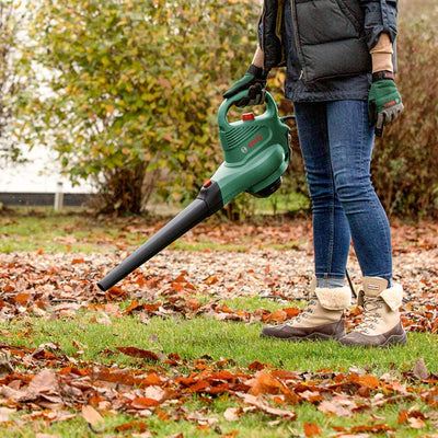 Bosch UniversalGardenTidy 3000 Electric Leaf Blower, Vacuum, and Shredding Leaves, 50L (3,000W)