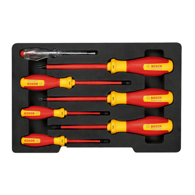 Bosch Professional 7pcs VDE Torx Screwdriver Set with Phase Tester (1600A02NF8)