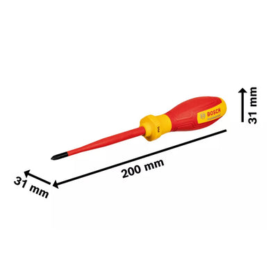 Bosch Professional VDE Phillips Screwdriver PH1 x 100mm ( 1600A02NB8 )