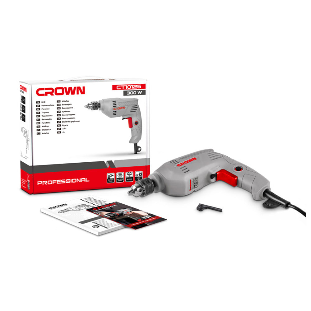 Crown CT10125 Electric Hand Drill ( 300W )