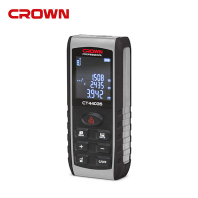 Crown CT44035 Digital Distance Laser Measure / Rangefinder (100-Meters)