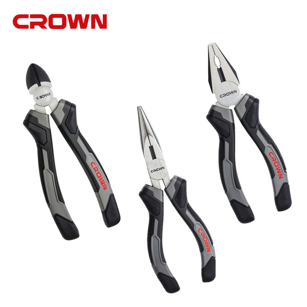 Crown Combination Pliers / Diagonal Cutting / Long Nose Pliers