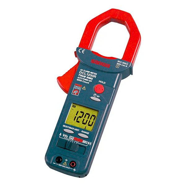 Sanwa DCL1200R Large Diameter AC Clamp Meter with Digital Multimeter Functions