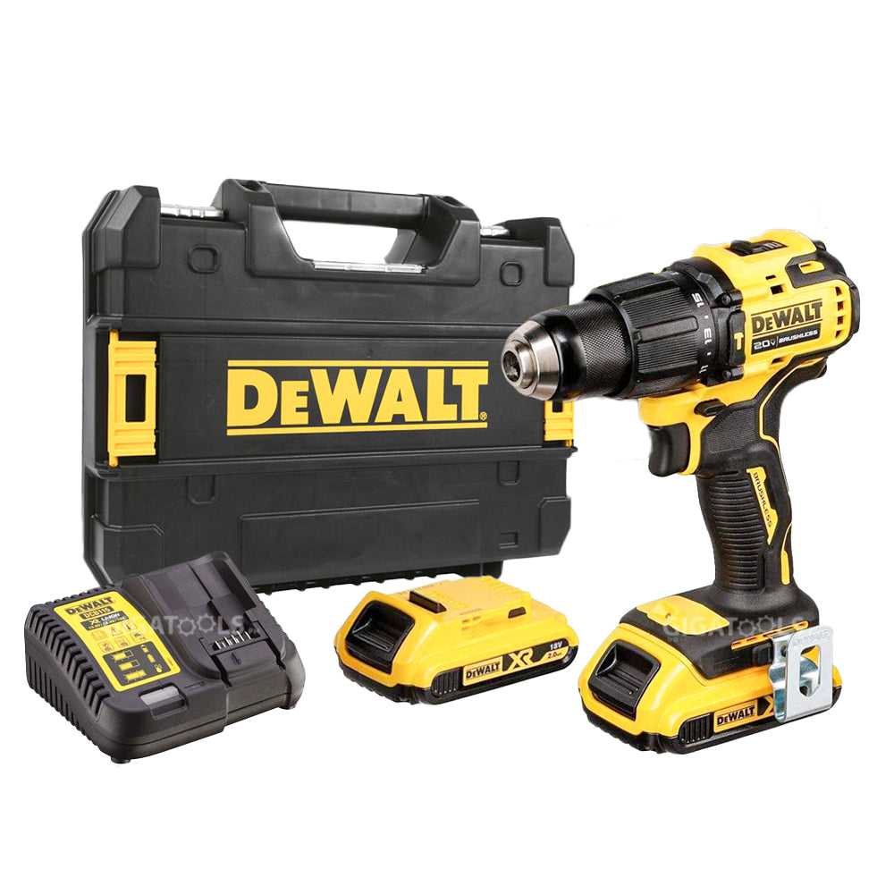 DeWalt DCD709D2 Cordless Brushless Compact Hammer Drill 18V/20V Kit Se ...