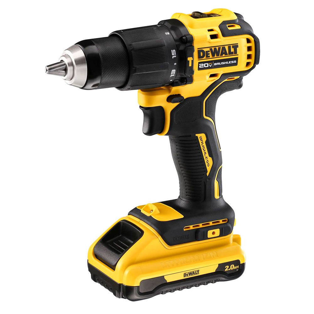 DeWalt DCD709D2 Cordless Brushless Compact Hammer Drill 18V/20V Kit Se ...