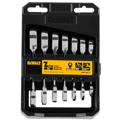 DeWalt 7 Piece Stubby Ratcheting Metric Wrench Set (DWMT19261-0)