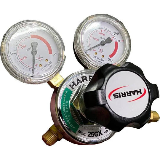 Harris Model 25GX Oxygen and Acetylene Regulator Set