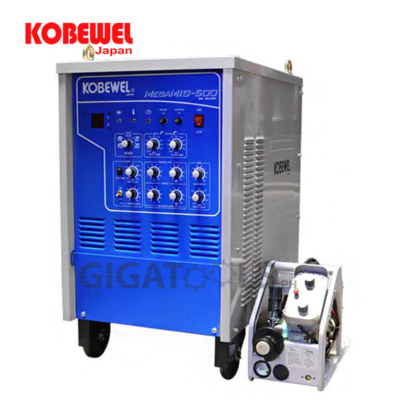 KOBEWEL MEGAMIG-500 MIG / MAG Arc Welding Machine 40-500A, with Separate Wire Feeder (Made in Japan)