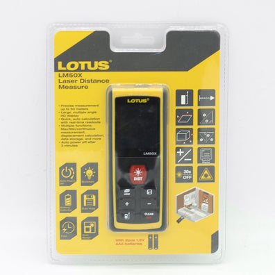 Lotus 50-Meters Digital Distance Laser Measure / Rangefinder ( LM50X )