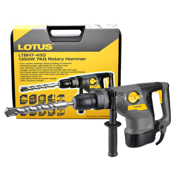 Lotus LTBH7-45D 2-Modes SDS Max Rotary Hammer (1350W)