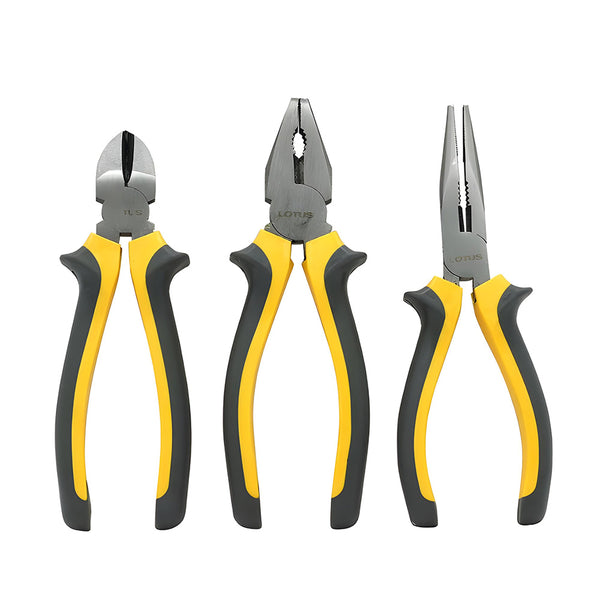 Lotus 3pcs. Pliers Set ( Diagonal, Combination, Long Nose )