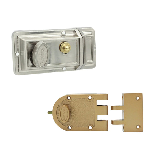 Lotus Rim Lock NighLatch / DeadLock ( V80-SN / V200-PB )