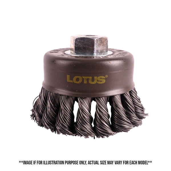 Lotus 3" Twisted Cup Brush