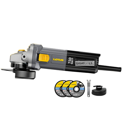 Lotus SG7500XT 4-Inch Angle Grinder with 3pcs Accessories (750W)