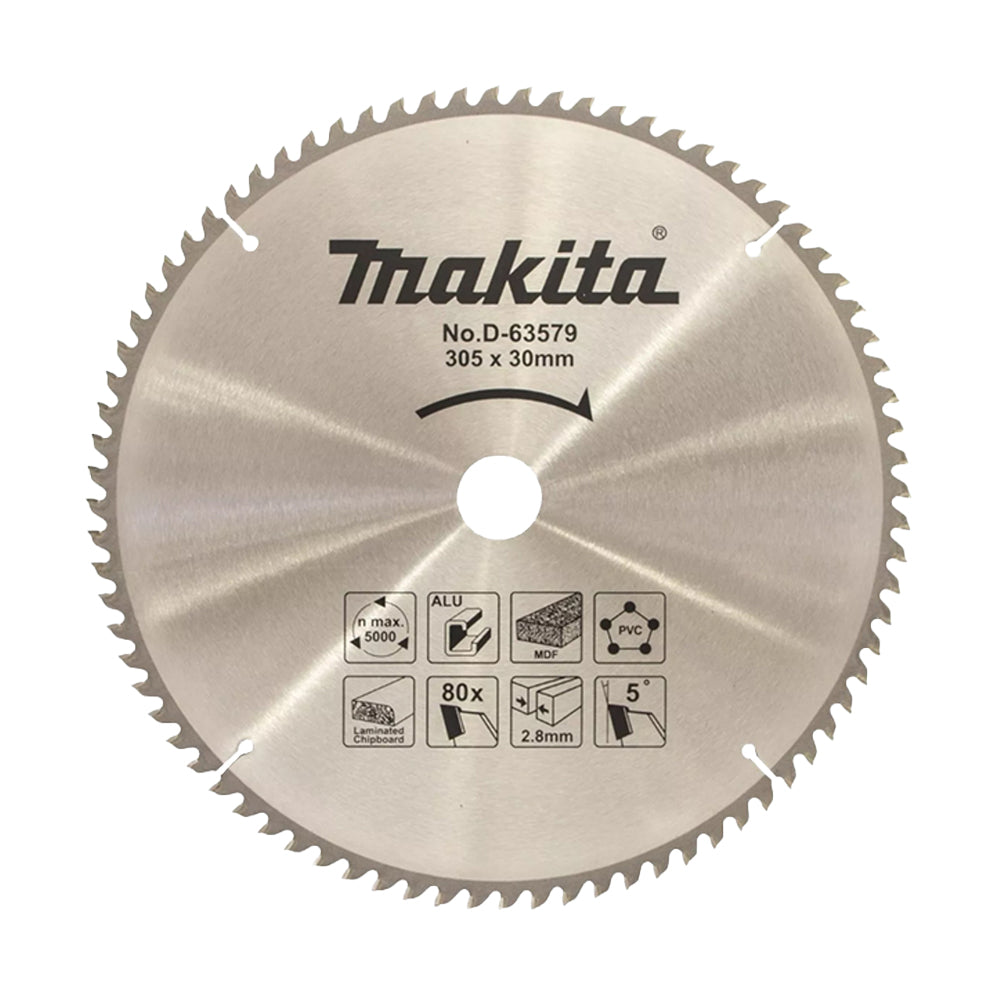 Makita D-63579 Circular Saw Blade for Wood / Plastic / MDF / Alum / PV ...