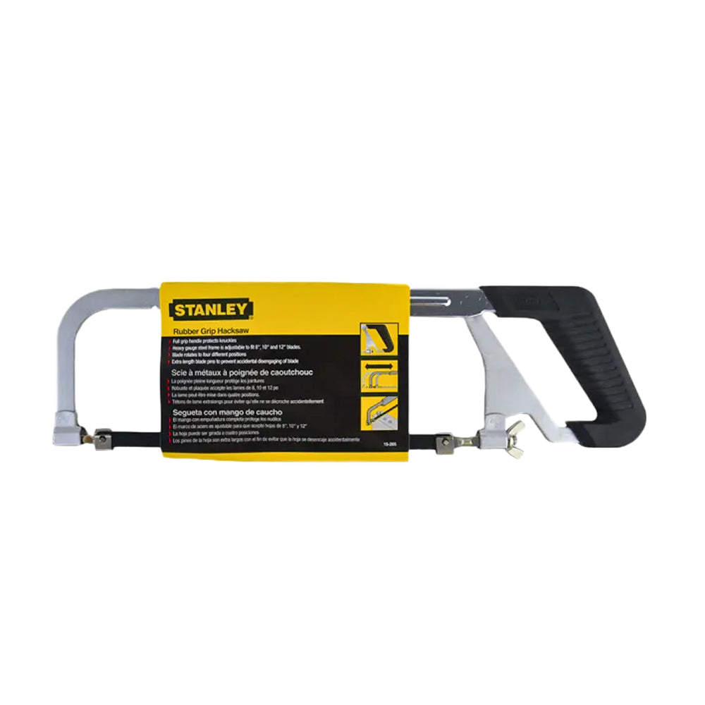 Stanley Rubber Grip Hacksaw Frame (15-265) – GIGATOOLS Industrial Center