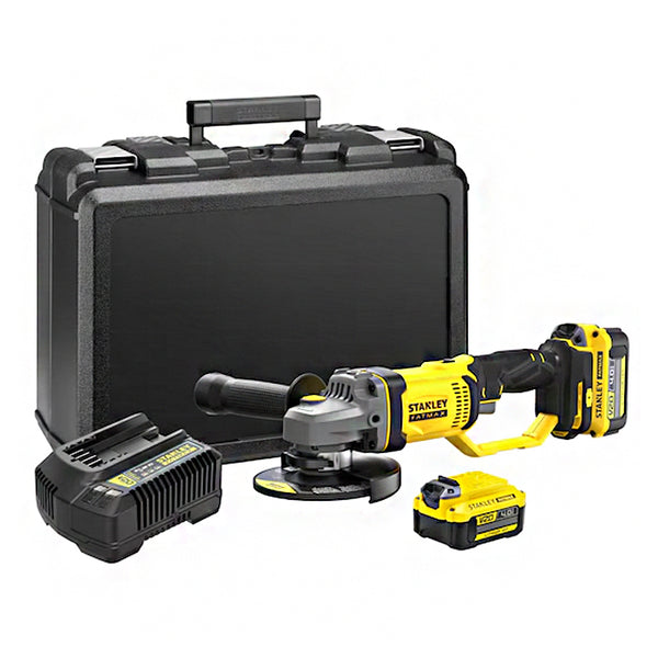 Stanley FATMAX SCG400M2K Cordless Angle Grinder 20V Max Kit Set