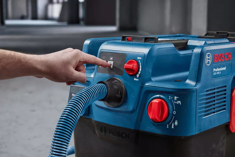 Bosch Heavy Duty GAS 400 A All Purpose Wet and Dry Dual (2-in-1) Vacuum Cleaner 40L, with Power Socket 1,200W