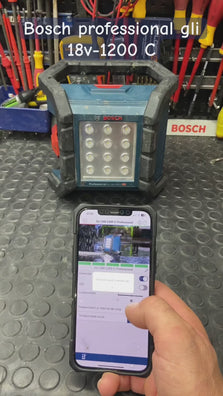 Bosch GLI 18V-1200 C Professional Cordless LED Jobsite Light, 1200 Lumens, Connect Ready (Bare Tool Only)