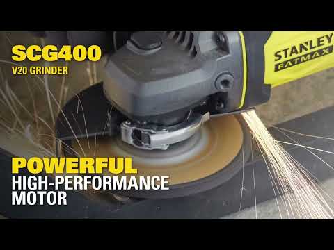 Stanley FATMAX SCG400M2K Cordless Angle Grinder 20V Max Kit Set