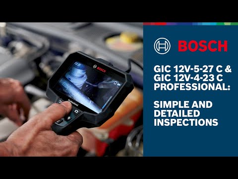 *LIMITED TIME OFFER: FREE 12V STARTER KIT SET* Bosch GIC 5-27 C Inspection Camera / Borescope ( 1280x720px Resolution )