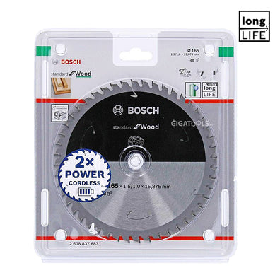 Bosch 165mm x 48T ( 6 inches ) Circular Saw Blade Standard for Wood ( 2608837683 )