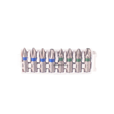 Bosch 8pcs Philips and Pozidriv ExtraHard Pick and Click Insert Impact Bit Set ( 2608522413 )