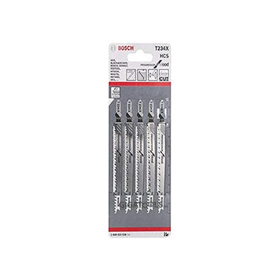 Bosch T234X 5pcs Jigsaw Blades Progressor for Wood ( 2608633528 )