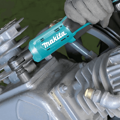 Makita WR100DWYE Cordless Ratchet Wrench 9.5/6.35mm (3/8″ / 1/4″) 47.5 N·m (420 in·lb) 12Vmax CXT® Li-Ion (Kit Set)