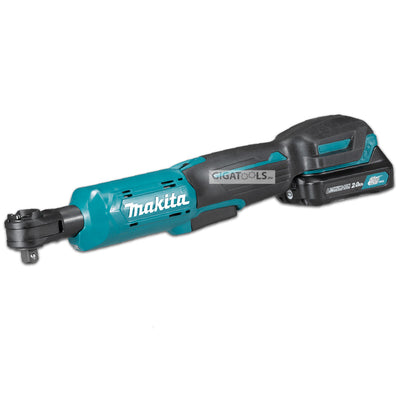 Makita WR100DWYE Cordless Ratchet Wrench 9.5/6.35mm (3/8″ / 1/4″) 47.5 N·m (420 in·lb) 12Vmax CXT® Li-Ion (Kit Set)