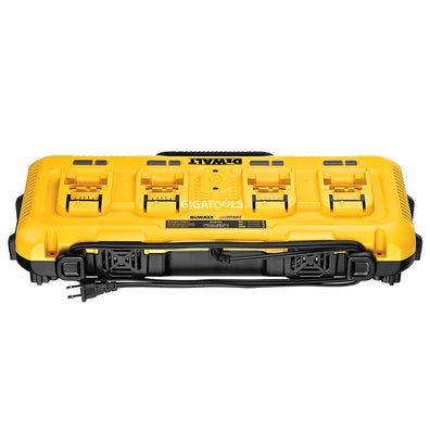 DeWalt DCB104 -QW 4-Port Simultaneous Fast Charger ( 12V MAX*, 18V/20V MAX*, and FLEXVOLT® 20V/60V MAX* Compatible Batteries ) DCB104