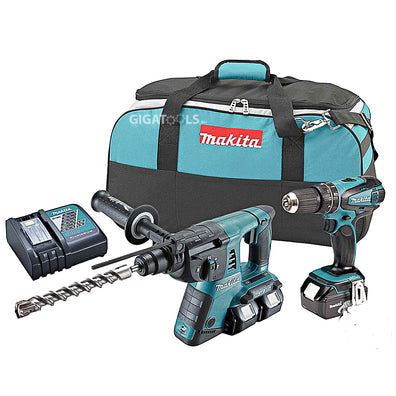 Makita DLX2069M COMBO KIT  – DHP456-13mm (1/2″) / DHR263-2.5 J Cordless Combination Hammer 18V LXT® Li-Ion - GIGATOOLS.PH