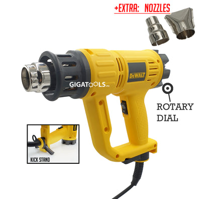 DeWalt D26411 Heat Gun with Rotary Air Temperature Dial (1,800W) - GIGATOOLS.PH