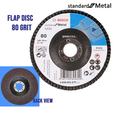 Bosch 2608601677 Flap Disc 80 Grit Standard for Metal ( 80Grit )