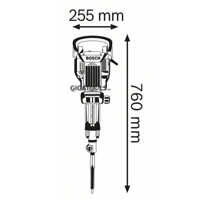 Bosch GSH 16-30 Professional Demolition Jackhammer (1,750W) - GIGATOOLS.PH