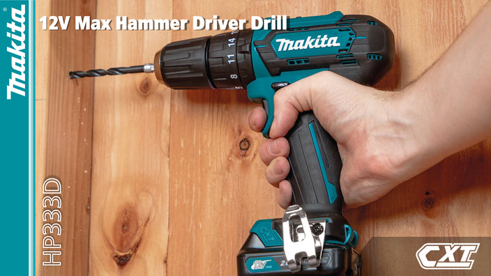 Makita HP333DWYE Cordless Hammer Driver Drill 3/8 Max12V CXT Kit Set