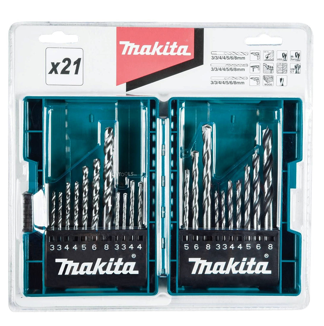 Makita B 44884 21pcs Assorted Drill Bit Set Gigatools Industrial Center 9408