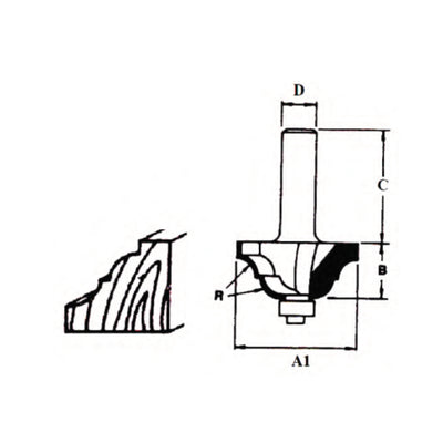 Makita Tungsten Carbide Ball Bearing Classical Bit