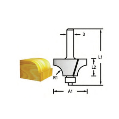 Makita Tungsten Carbide Beading Bit