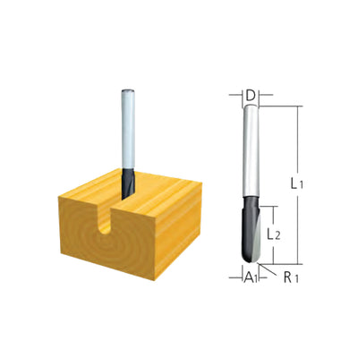 Makita Tungsten Carbide “U” Grooving Bit