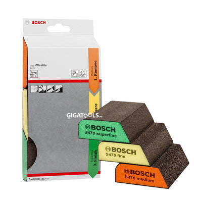 Bosch Abrasive Sanding Pad / Foam 3pcs Set ( 2608621252 )