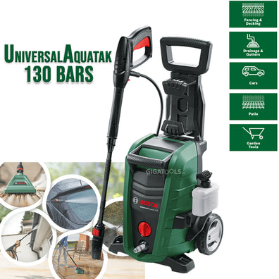 New Bosch UniversalAquatak 130 Bars ( Aquatak 130 ) High-Pressure Washer & Car Wash Set ( New Version )