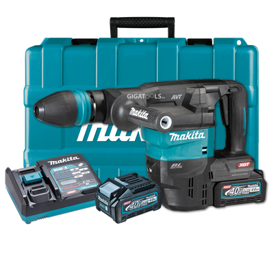 Makita HM001GM202 Cordless Brushless Demolition Hammer 18mm (11/16″) SDS-MAX Shank 40Vmax XGT® Li-Ion (Kit Set)