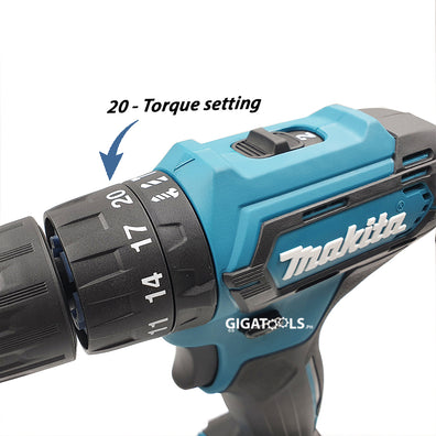 Makita HP333DWYE Cordless Hammer Driver Drill 3/8 Max12V CXT Kit Set - GIGATOOLS.PH